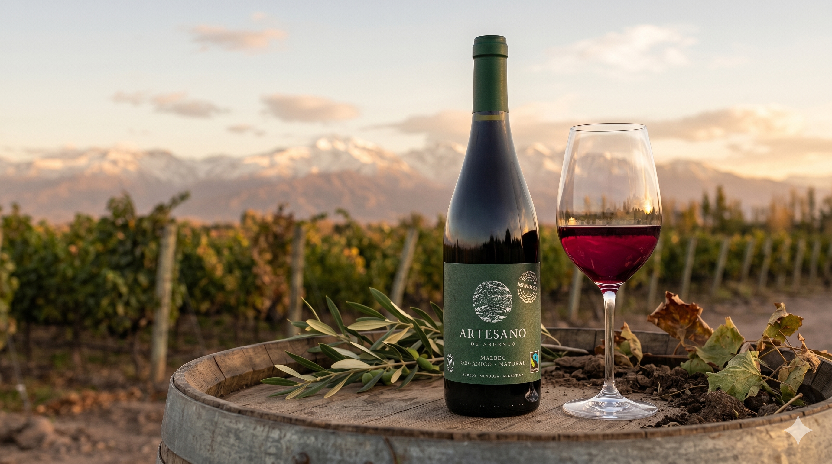 Garrafa do Artesano de Argento Malbec Orgánico Natural